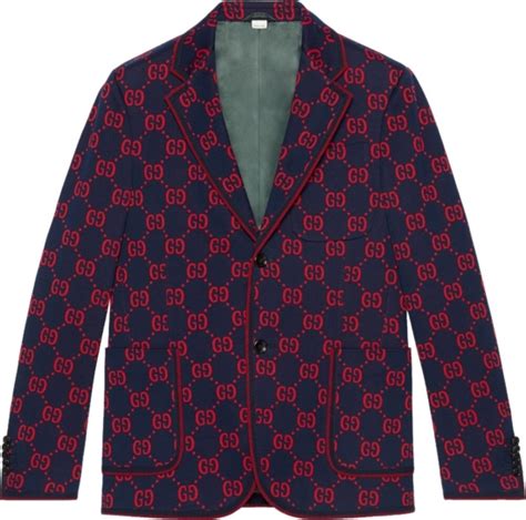 red and navy gucci blazer|Gucci women's blazer.